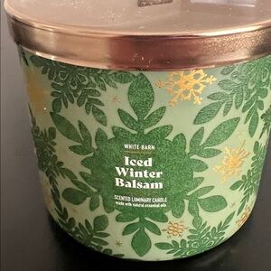 White Barn Green and Gold Scented Candle